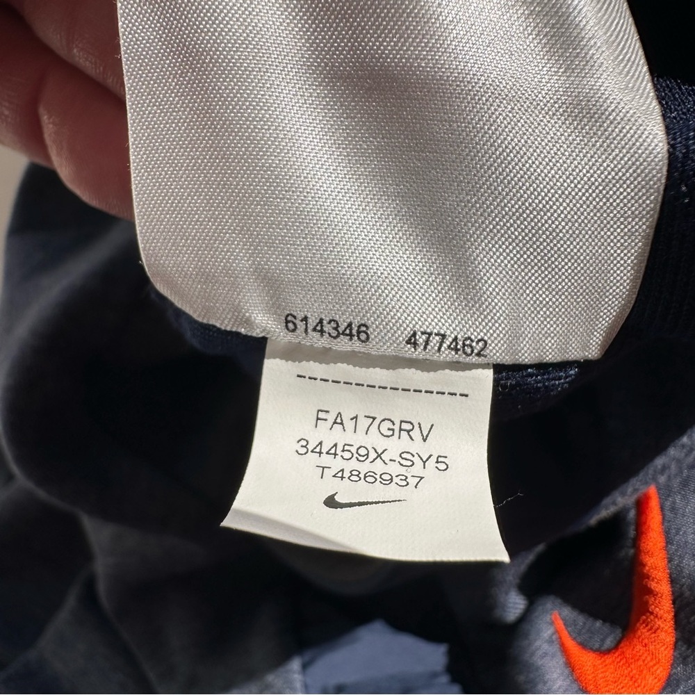 Nike Dryfit Warm Team Tapered Blue Syracuse Orange Thick Sweatpants, Size XL - Picture 10 of 11